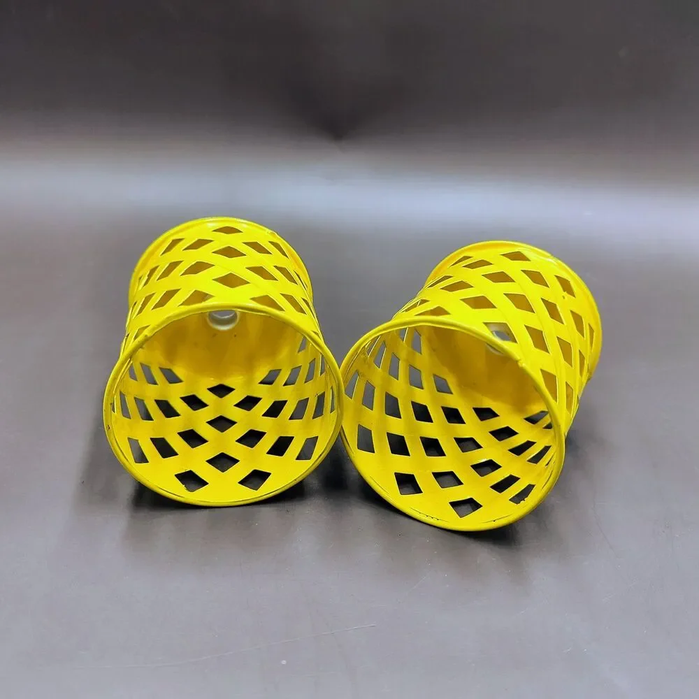 Lot of 10 Metal Lattice String Light Covers for Patio Garden Lights Multicolor